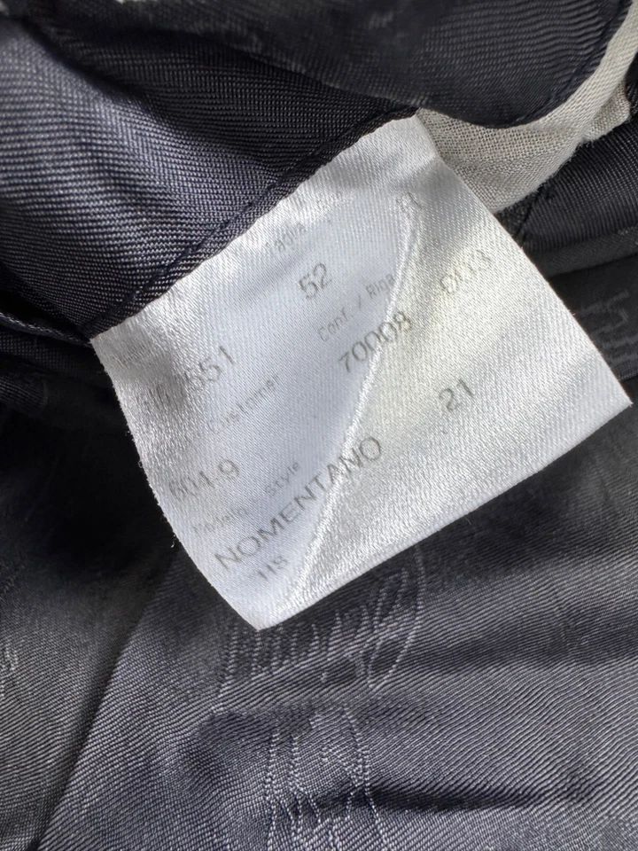 Blazer Brioni Para Hombres 52R Gris Lana A Rayas Nomentano Abrigo Deportivo Chaqueta Italia Foto 4 de 4