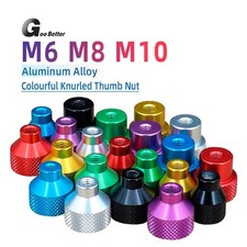 Knurled Thumb Nut Anodizing Aluminum Alloy Hand Grip Knobs M6 M8 M10 Thumb Nuts