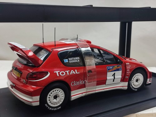 Autoart 1/18 2003 Peugeot 206 Wrc Rally Argentina vincitore n.1 modello Gronholm - Foto 5 di 9