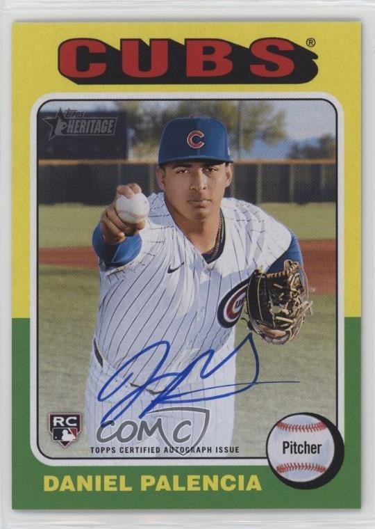 2024 Topps Heritage High Number Real One Daniel Palencia Rookie Auto RC ns2