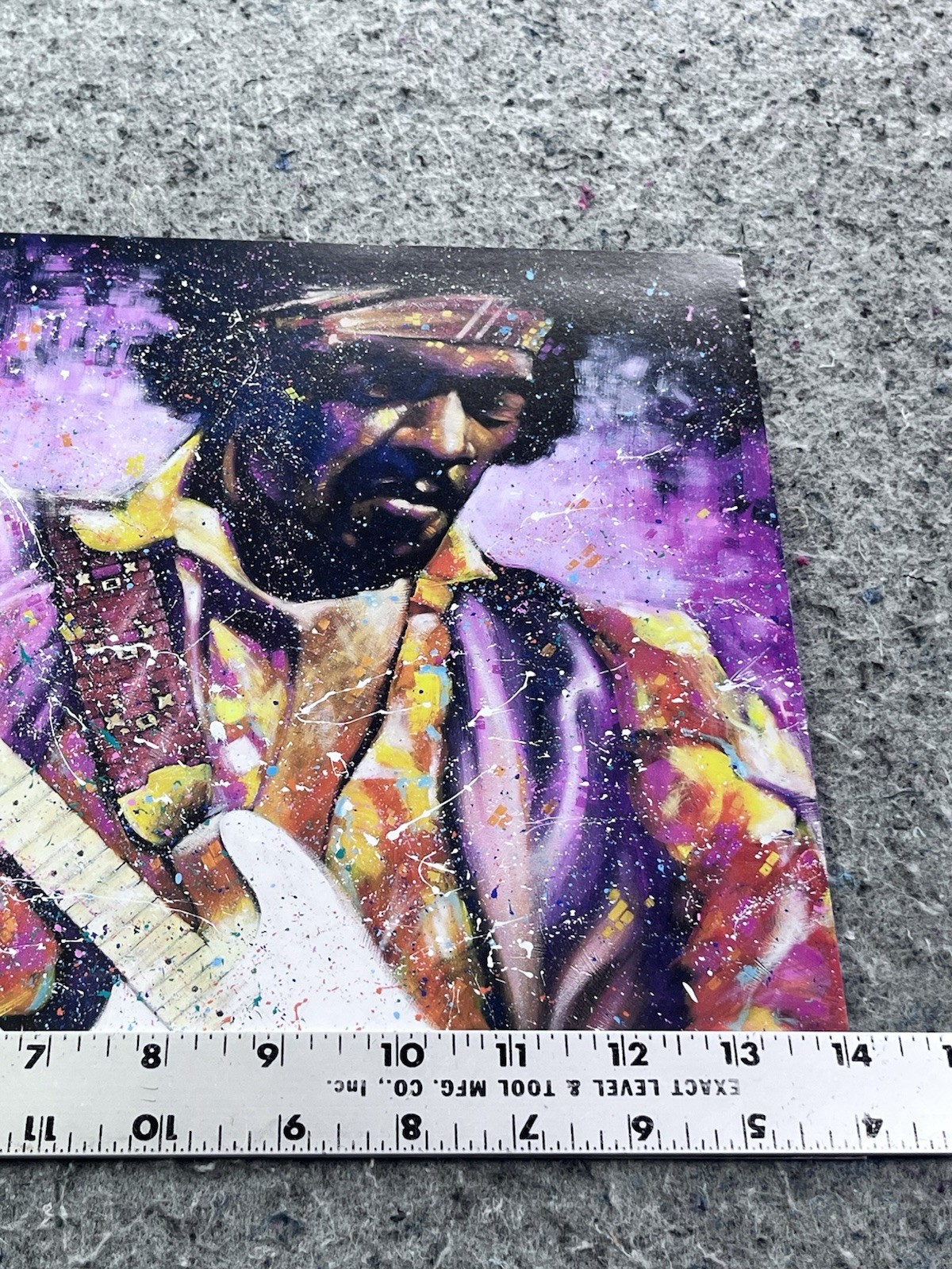 Jimi Hendrix Watch Tower Stephen Fishwick 2014 11x14 Large Art Postcard