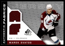 2007-08 SP Game Used Authentic Fabrics Marek Svatos Colorado Avalanche #AF-SV