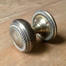 Single Door Knob Handle Brass Georgian Style Pull