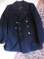 ANCIENNE VESTE CABAN VAREUSE DE LA MARINE SERVICE MILITAIRE DES ANNEES 1969