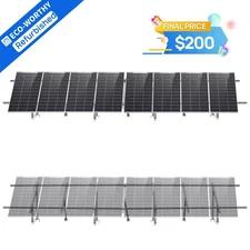 ECO-WORTHY Adjustable Solar Panel Mounting Brackets Kit System for 8PCS Panels