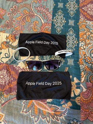 Apple Employee Collectors Items (Field Day Bracelets, Sweatbands, UV Sunglasses)