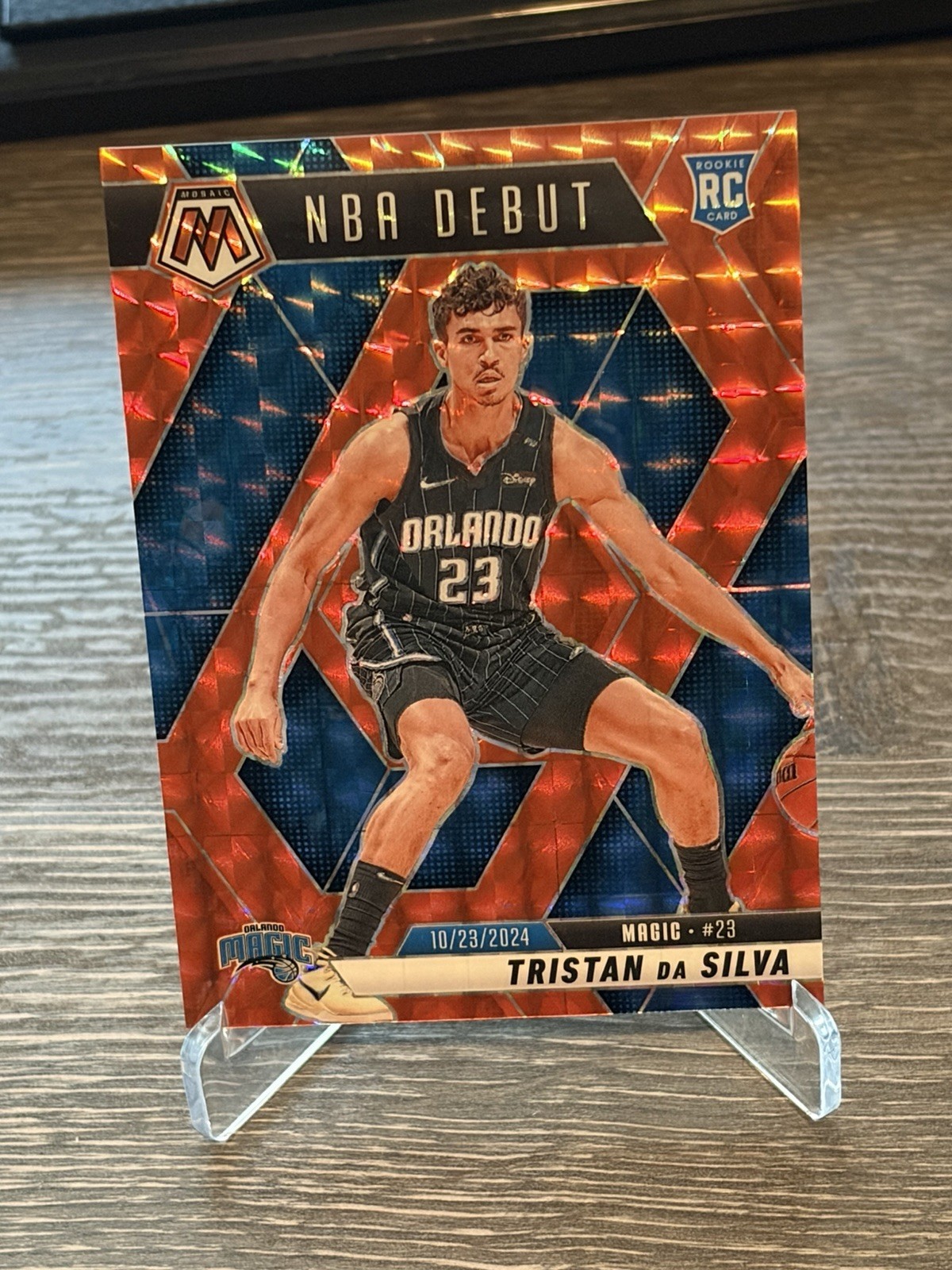 2024-25 Panini Mosaic - NBA Debut Tristan da Silva #266 Orange Mosaic Prizm /249