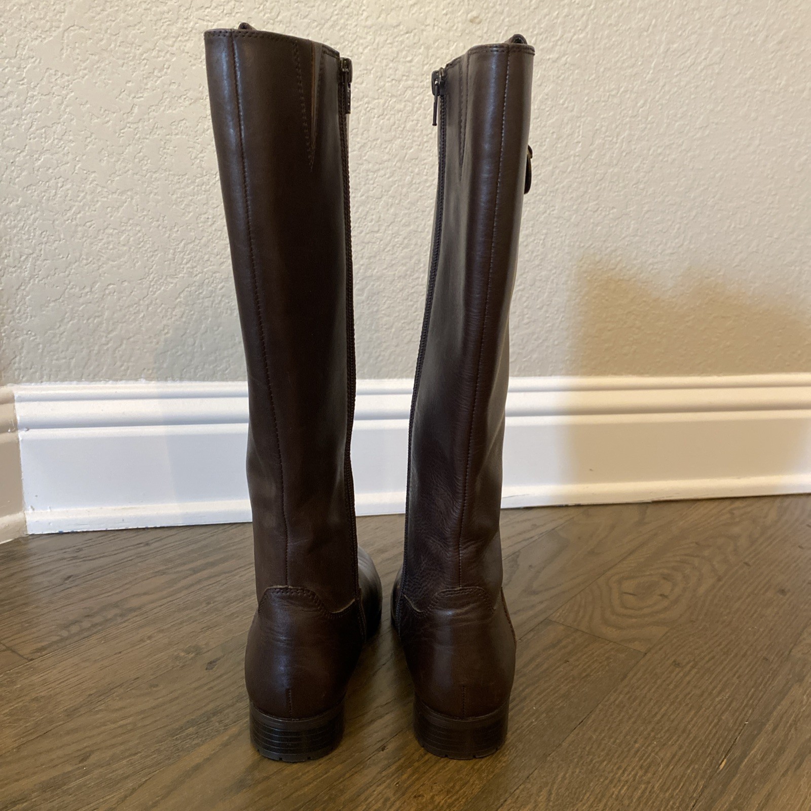 Lauren Ralph Lauren Women's SAGIRA II Leather Tall Riding Boots Size 6B Brown thumbnail 5
