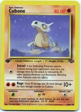 Cubone Common Jungle JU Fighting 1st Edition 50/64 1999 LP