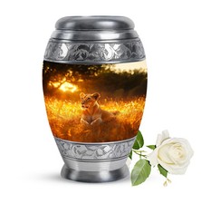 Lion Urn For Human Ashes Keepsake Memorial Funeral For Mother Father 3 Inch