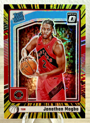 Jonathan Mogbo 2024-25 Panini Donruss Optic #/75 Electricity Rookie #297 Raptors