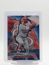 JJ WETHERHOLT 2025 BOWMAN'S BEST BLUE LAZER ST. LOUIS CARDINALS /150 Q6758