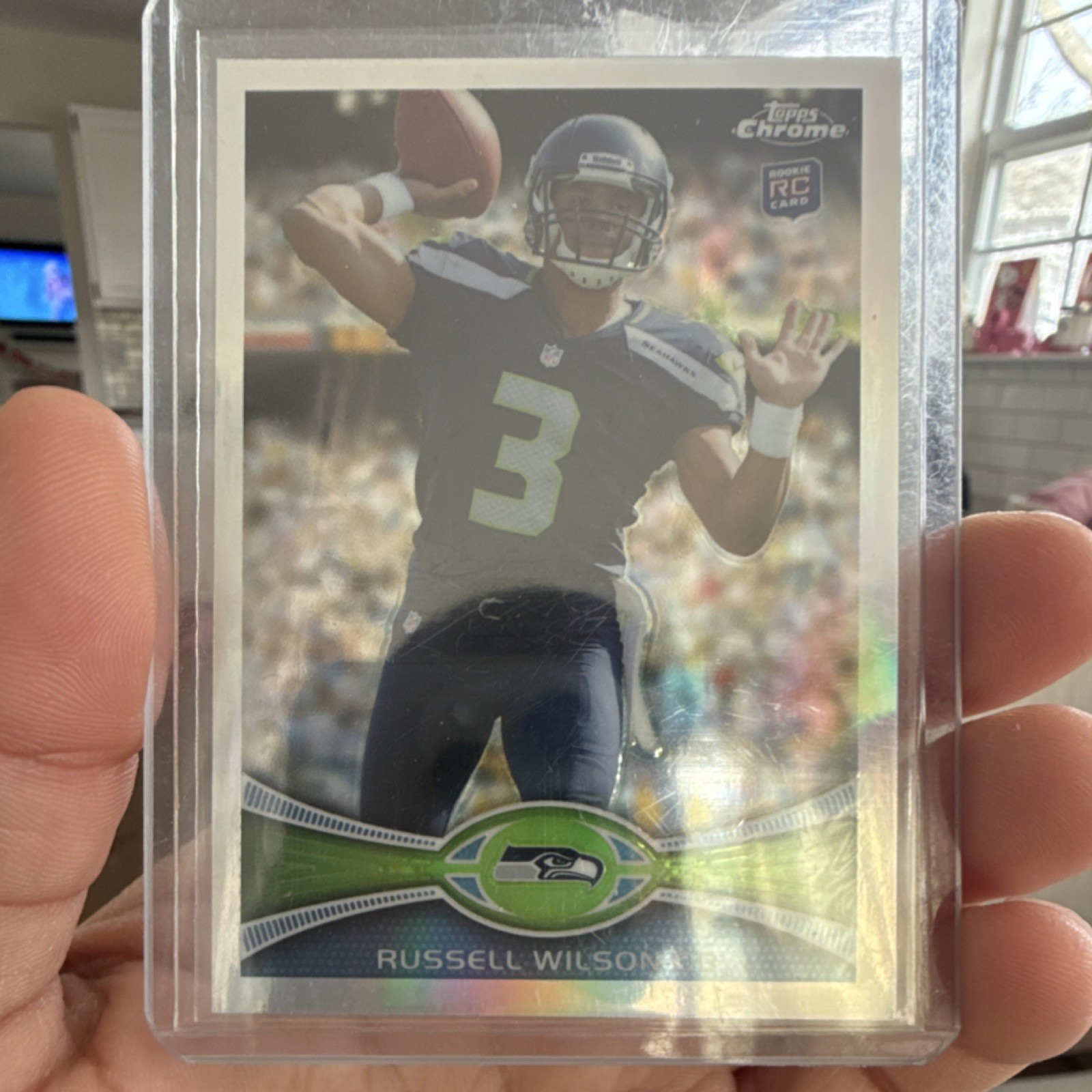 Topps 2012 Chrome Russell Wilson #40 Seattle Seahawks Rookie Refractor Card