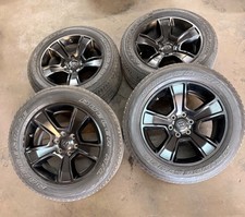 Set Of Used 20 Black 19-26 Ram 1500 2676 Wheels 27555r20 Bridgestone Hl Lt