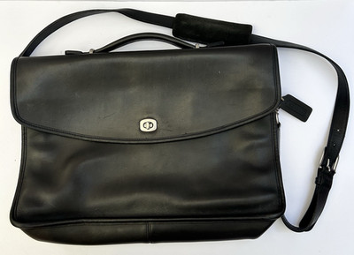 バッグ Coach Briefcase Messenger Bag archive Vintage Coach Lexington Briefcase Black Leather Messenger Laptop