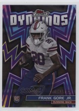 2024 Topps Finest Dynamos Purple Refractor 43/125 Frank Gore Jr #DYN-8 1as3