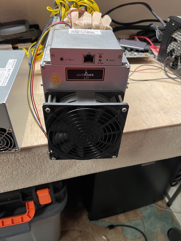 Bitmain Antminer L3+ (504Mh) Script Miner with APw7 power supply