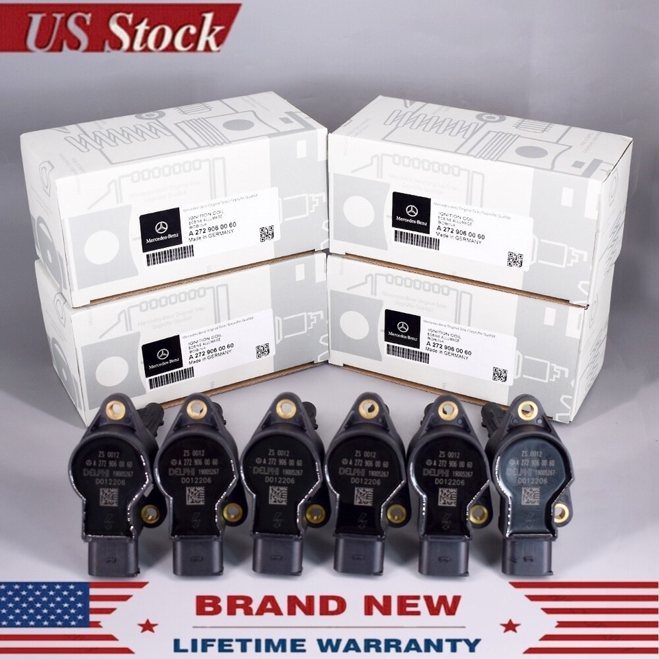 8 Set UF535 Ignition Coils & Spark Plugs for Mercedes C250 GL450 ML350 ...