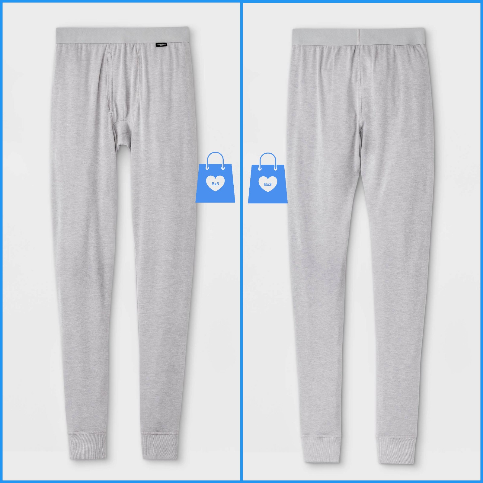 XL - Mens Premium Thermal Pants - Goodfellow Co - Gray