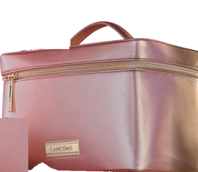 Lancome 2025 Beauty Box Bag/Train Case Rose Gold LE NEW | eBay