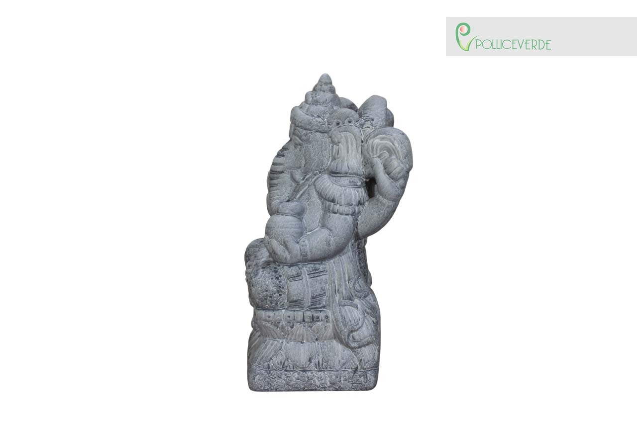 Ganesha Portafortuna in Ceramica 24cm - Rimuovi gli Ostacoli Zen - 3