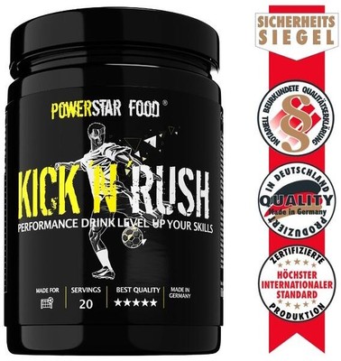 Powerstar Food KICK`N´RUSH Booster, 600 g Dose, Fresh Lime