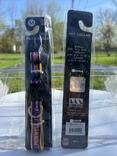 Pets First Minnesota Vikings Adjustable Satin Medium Dog Collar MIN-3588-MD