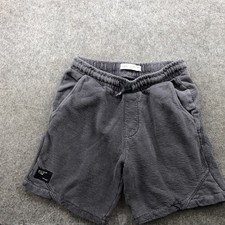 Zara Shorts Boys 9 Gray Stretch Corduroy Casual Elastic Waist Pocket Summer