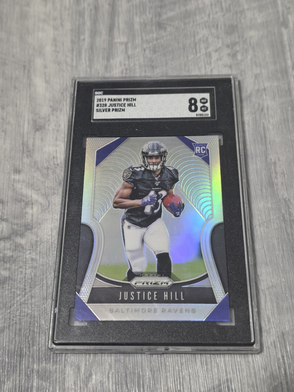 Justice Hill Panini Prizm #328 Silver