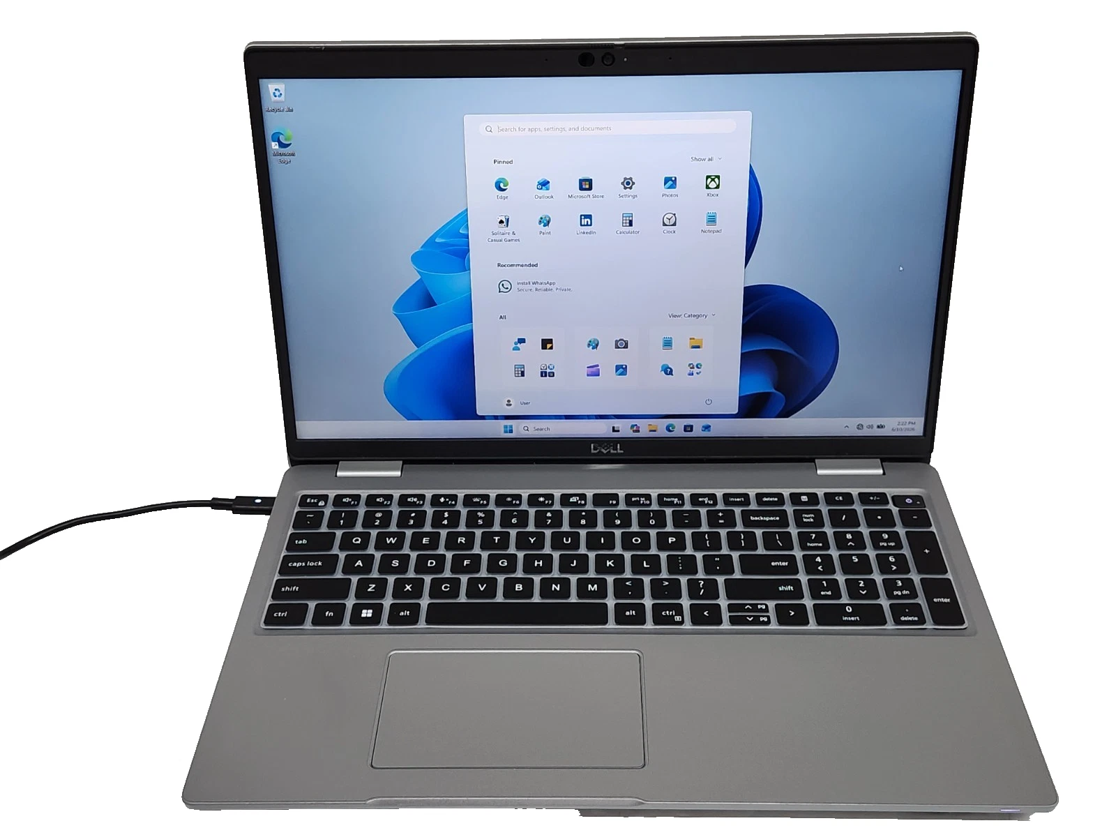 Notebook Dell Latitude 5520 Intel Core i5-1145G7 1.1GHz 16GB RAM Disco SSD 512GB  Pantalla 15.6 Touch Teclado Ingles  Producto Usado Garantia 12 Meses