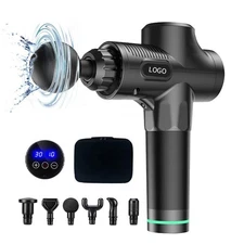 High Quality Pro Muscle Massage Brushless  Gun  Black Whole Body Massage