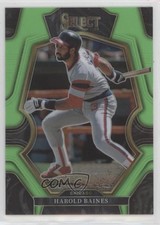 2023 Panini Select Premier Level Neon Green Prizm 17/75 Harold Baines HOF 04br