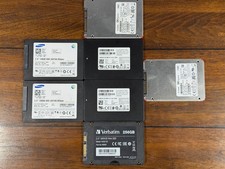 Lot Of 7 Mixed Brand 2.5in SATA SSD x2 128gb/x4 256gb/x1 512gb 
