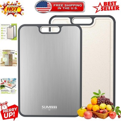 Versatile 16''x11'' Kitchen Cutting Board - Pure & Wheat Straw Durable Design