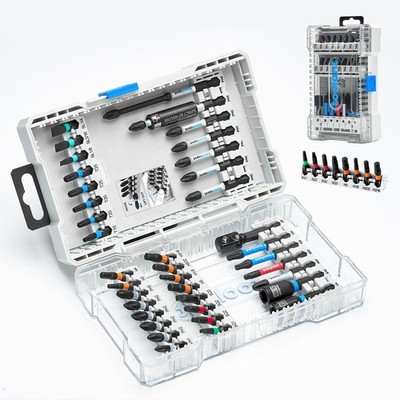 Toolant 40PCS Impact Driver Bit Set S2 Steel Magnetic Torx Hex SAE Metric