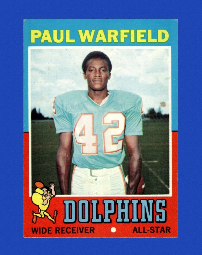 1971 Topps Set-Break #261 Paul Warfield EX-EXMINT *GMCARDS*