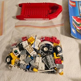 LEGO City Fire Fighter Set 7213 Off-Road Fire Truck & Fireboat COMPLETE