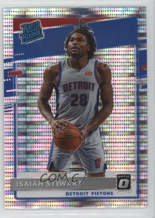 2020 Donruss Optic Target Box Set Pulsar Prizm Isaiah Stewart #166 Rookie RC 3g6