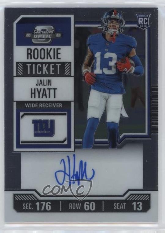 2023 Contenders Optic Ticket RPS Variation Jalin Hyatt #115 Rookie Auto RC 16wc