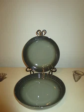 LE CREUSET THYME PASTA BOWLS- SET OF 2- Rare Color!
