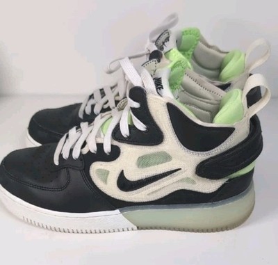 Nike Air Force 1 Mid React Sail Black Ghost Green DQ1872 100 US Men's Size 8