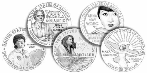 2022-P MAYA ANGELOU AMERICAN WOMEN QUARTER UNCIRCULATED IN 2X2 FLIP - Picture 6 of 9