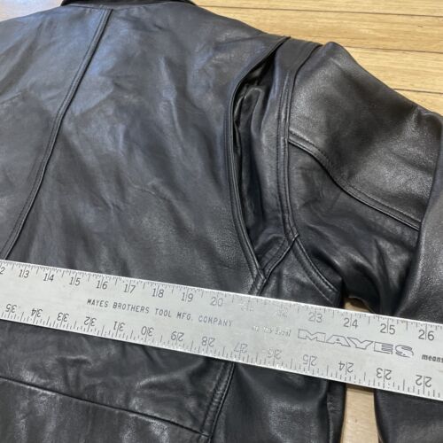 American Classics Leather Jacket Men L 2-in-1 Lined Cafe Race Motorcycle Bomber - Picture 9 of 21