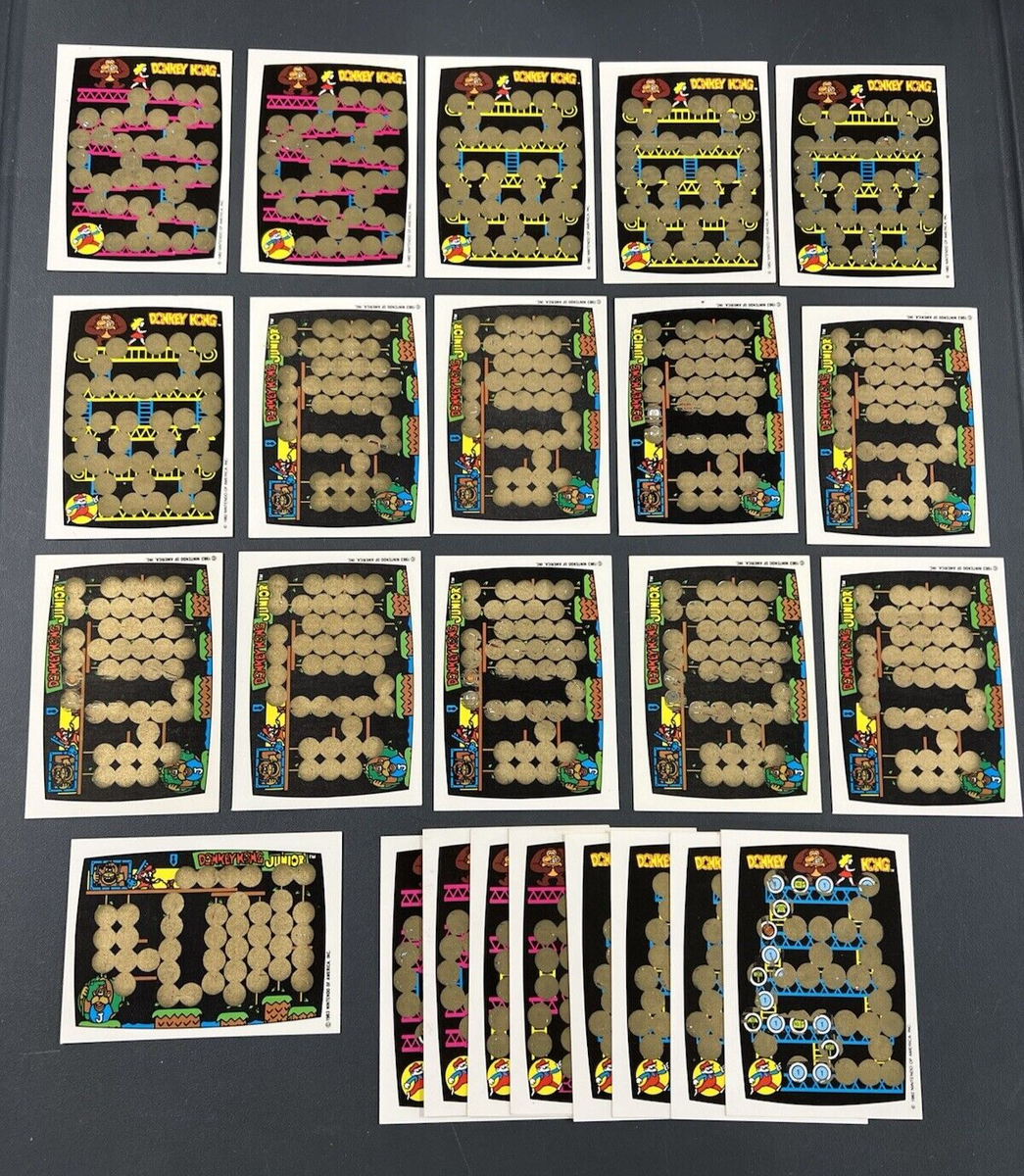 Lot of 24: 1982-83 Topps Donkey Kong & DK Junior Rub Off - 16