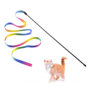 cat toy string on a stick