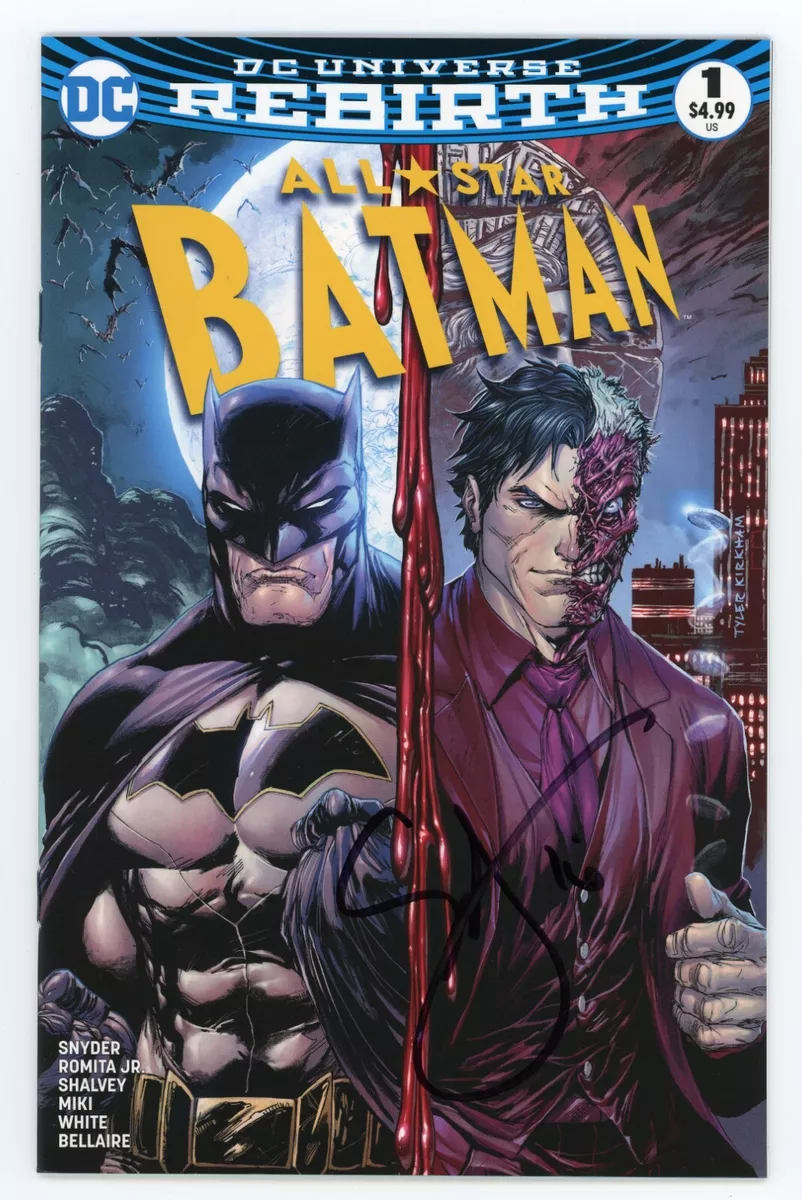 DC Universe Rebirth All Star Batman 1 Scott Snyder Signed Midtown