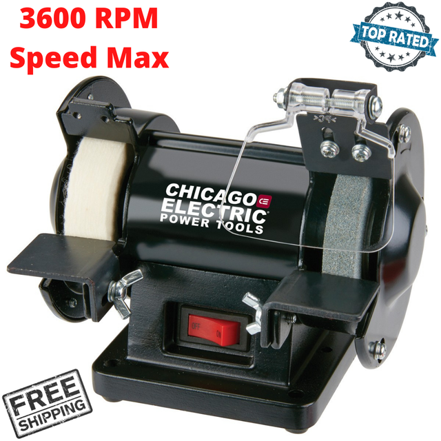 3 Inch Small Desktop Mini Bench Tool Grinder Polisher Stone With