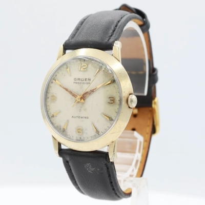 Vintage Gruen Precision Arrows Men\'s Automatic Wristwatch Swiss Steel & 10k GF Vintage Gruen Precision Arrows Men main image 2
