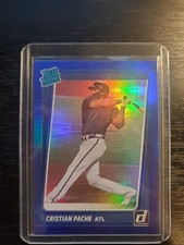 2021 DONRUSS CRISTIAN PACHE RATED ROOKIE BLUE HOLO RC ATHLETICS