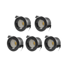 5x LED Minispot Einbaustrahler Mini leuchte Decken einbauspot 230V